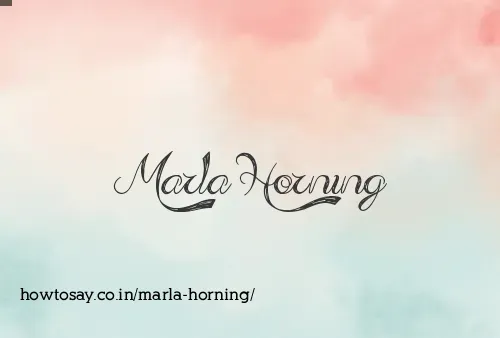 Marla Horning
