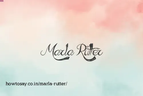 Marla Rutter