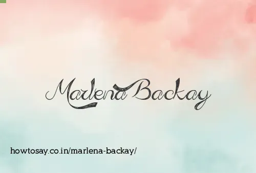 Marlena Backay