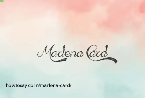 Marlena Card