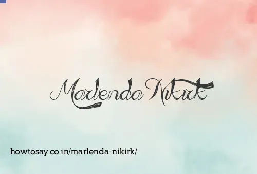 Marlenda Nikirk