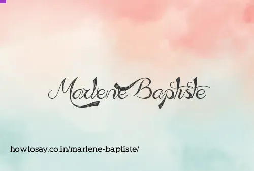 Marlene Baptiste