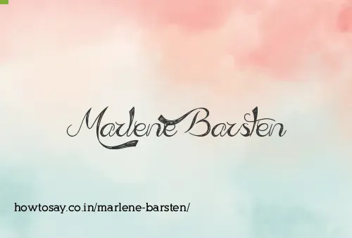 Marlene Barsten