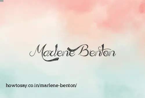 Marlene Benton