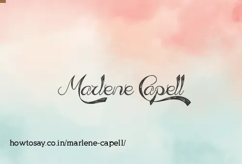 Marlene Capell