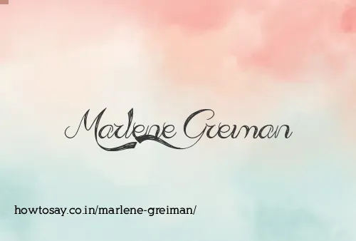 Marlene Greiman