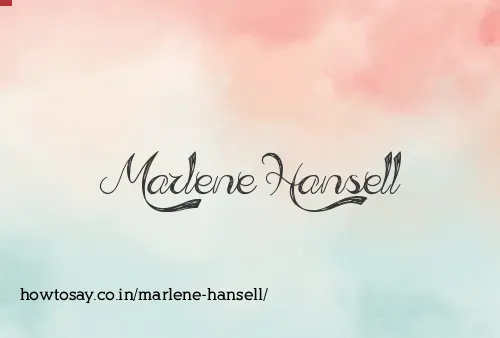 Marlene Hansell