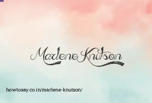 Marlene Knutson