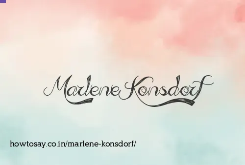 Marlene Konsdorf