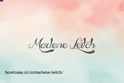 Marlene Leitch