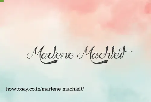 Marlene Machleit