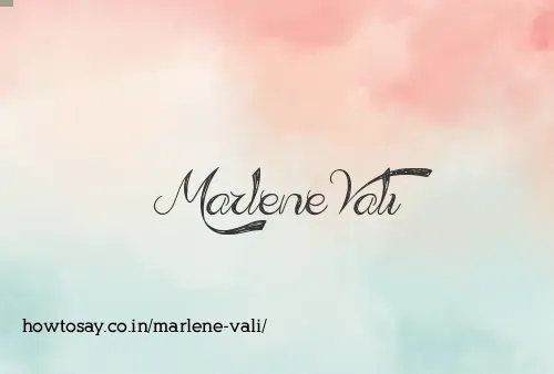 Marlene Vali