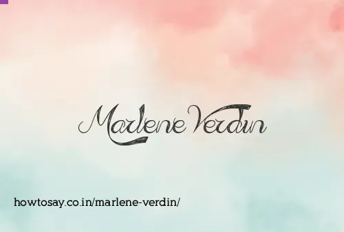 Marlene Verdin