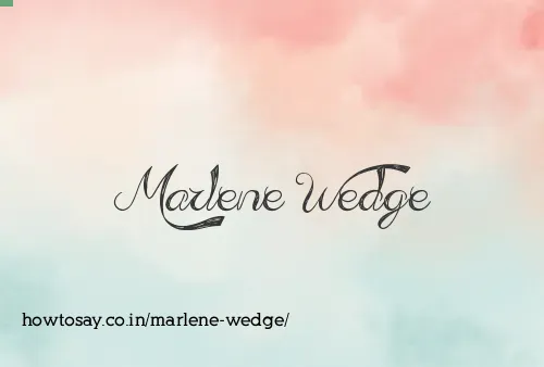 Marlene Wedge