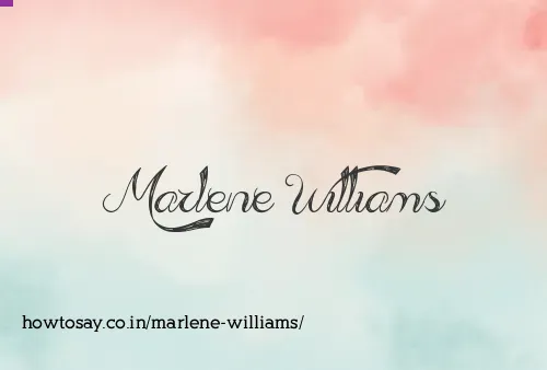 Marlene Williams