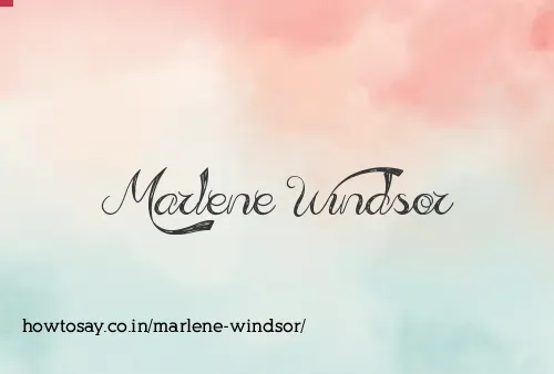 Marlene Windsor