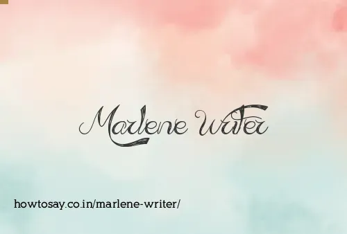 Marlene Writer