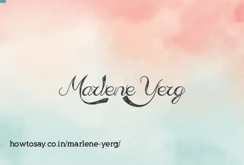 Marlene Yerg