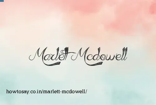 Marlett Mcdowell