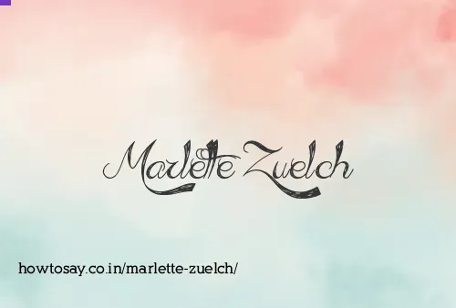 Marlette Zuelch
