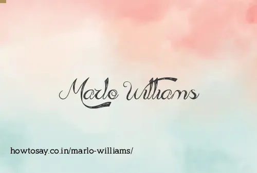 Marlo Williams
