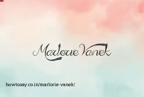 Marlorie Vanek