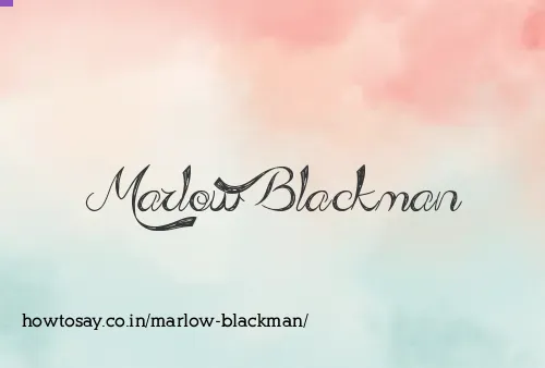 Marlow Blackman