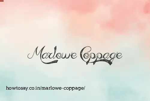 Marlowe Coppage