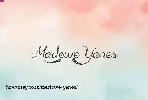 Marlowe Yanes