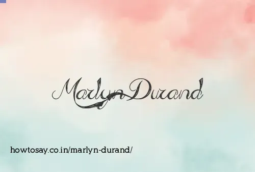Marlyn Durand