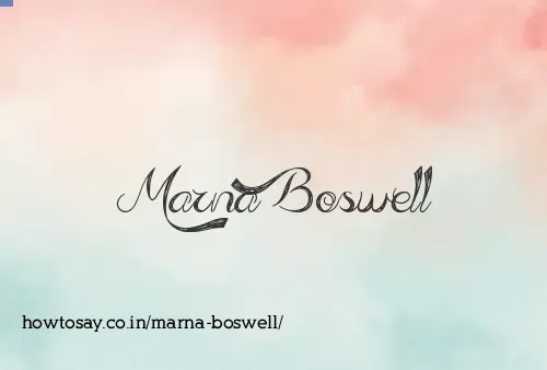 Marna Boswell