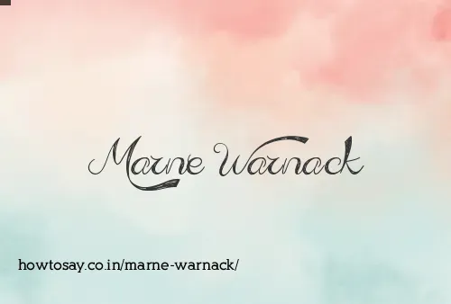 Marne Warnack