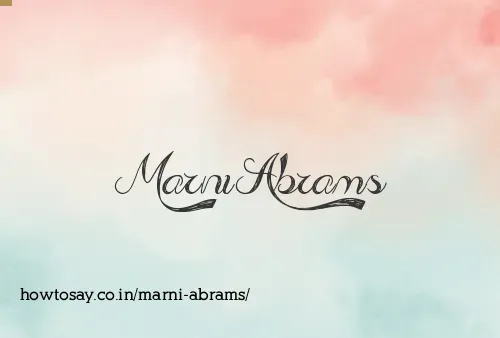 Marni Abrams