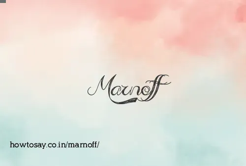 Marnoff