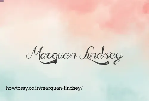 Marquan Lindsey
