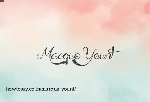 Marque Yount
