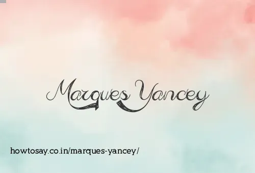 Marques Yancey