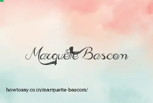 Marquette Bascom
