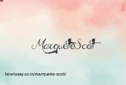 Marquette Scott