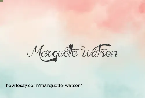 Marquette Watson