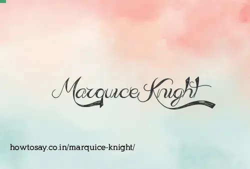 Marquice Knight