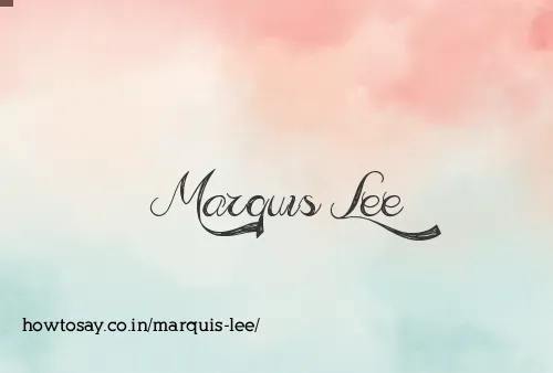 Marquis Lee