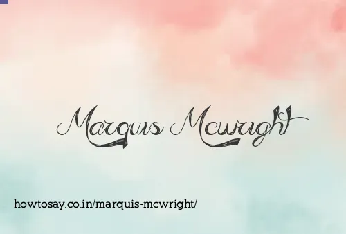 Marquis Mcwright