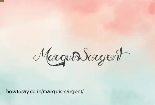 Marquis Sargent