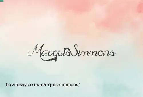 Marquis Simmons