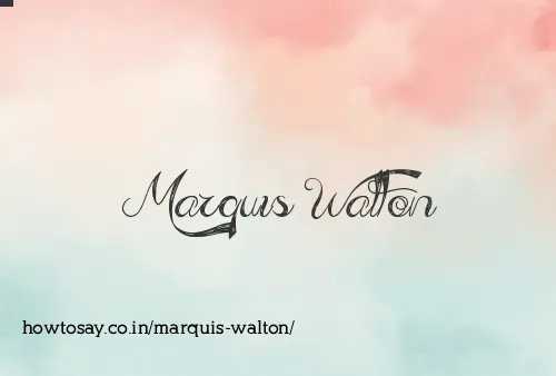 Marquis Walton