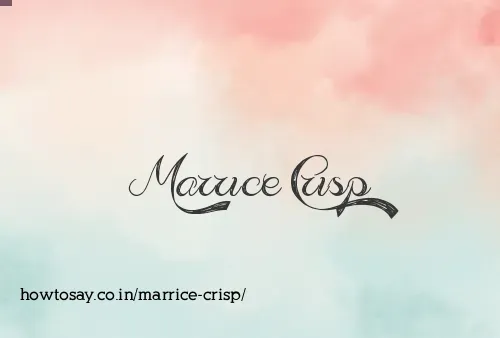 Marrice Crisp