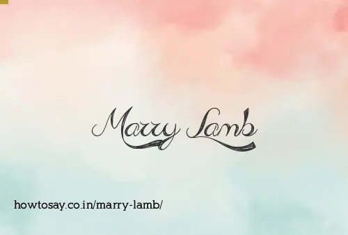 Marry Lamb