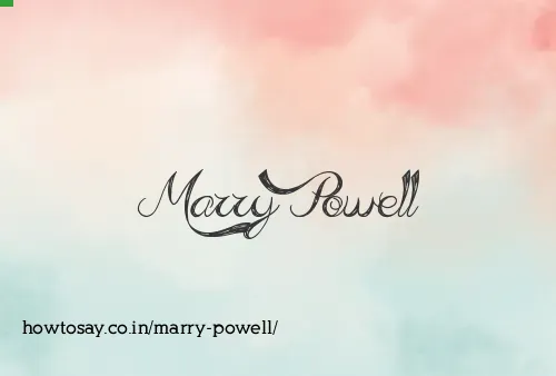 Marry Powell