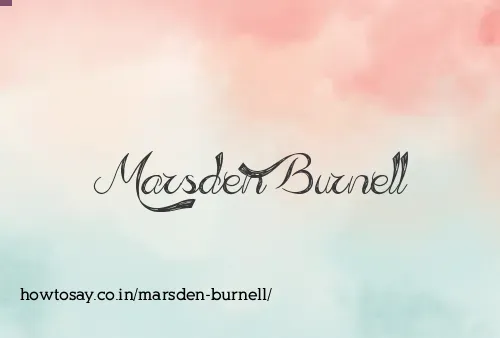Marsden Burnell